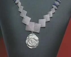 This is a necklace made with the finished molded object.